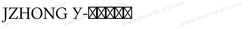 JZHONG Y字体转换